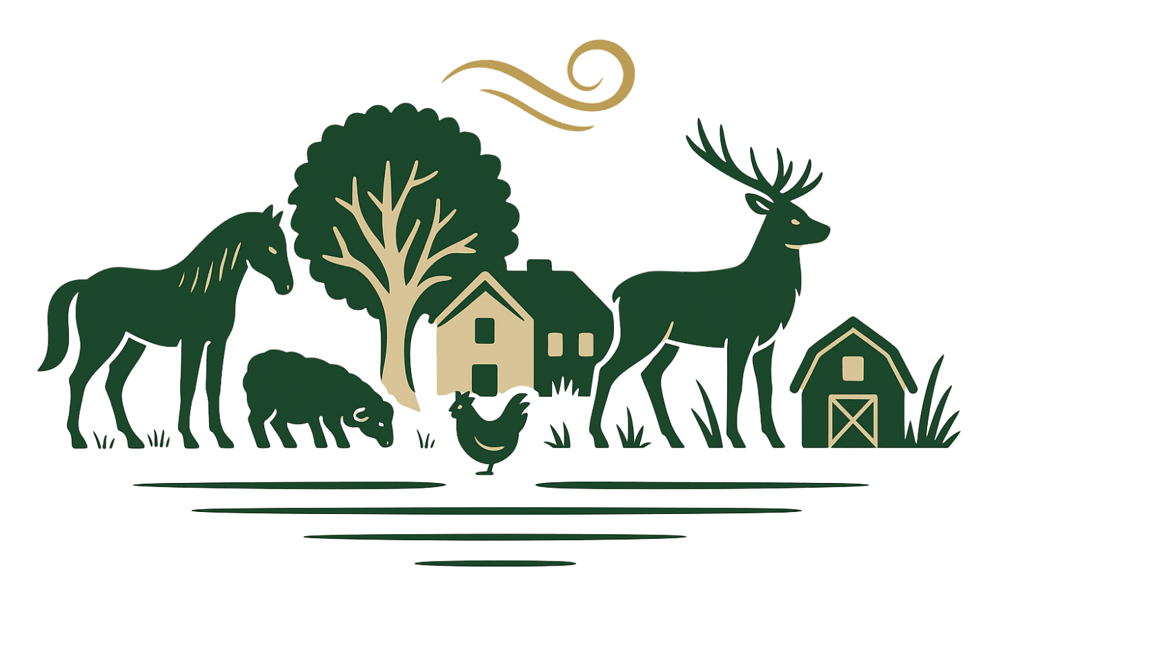 Animaux de la ferme du Domaine de Hurlevent
